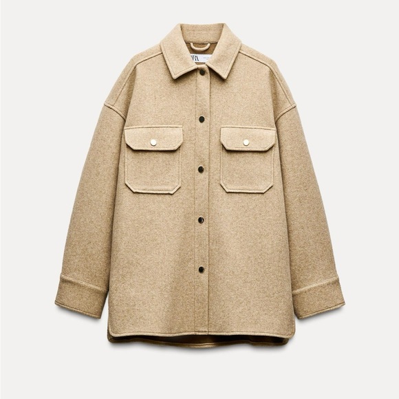 Zara Soft Pocket Overshirt - Picture 1 of 6